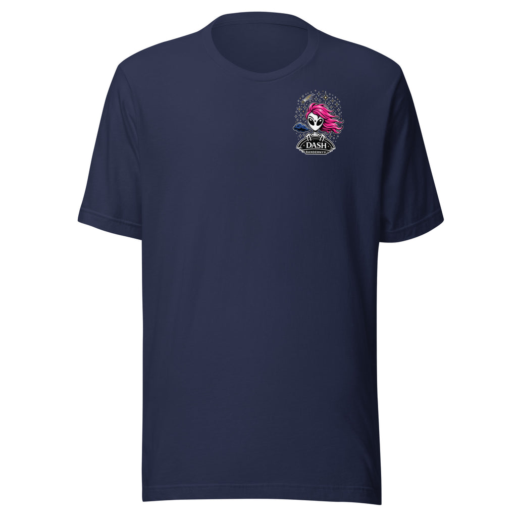 Navy Tee with Dash Alien
