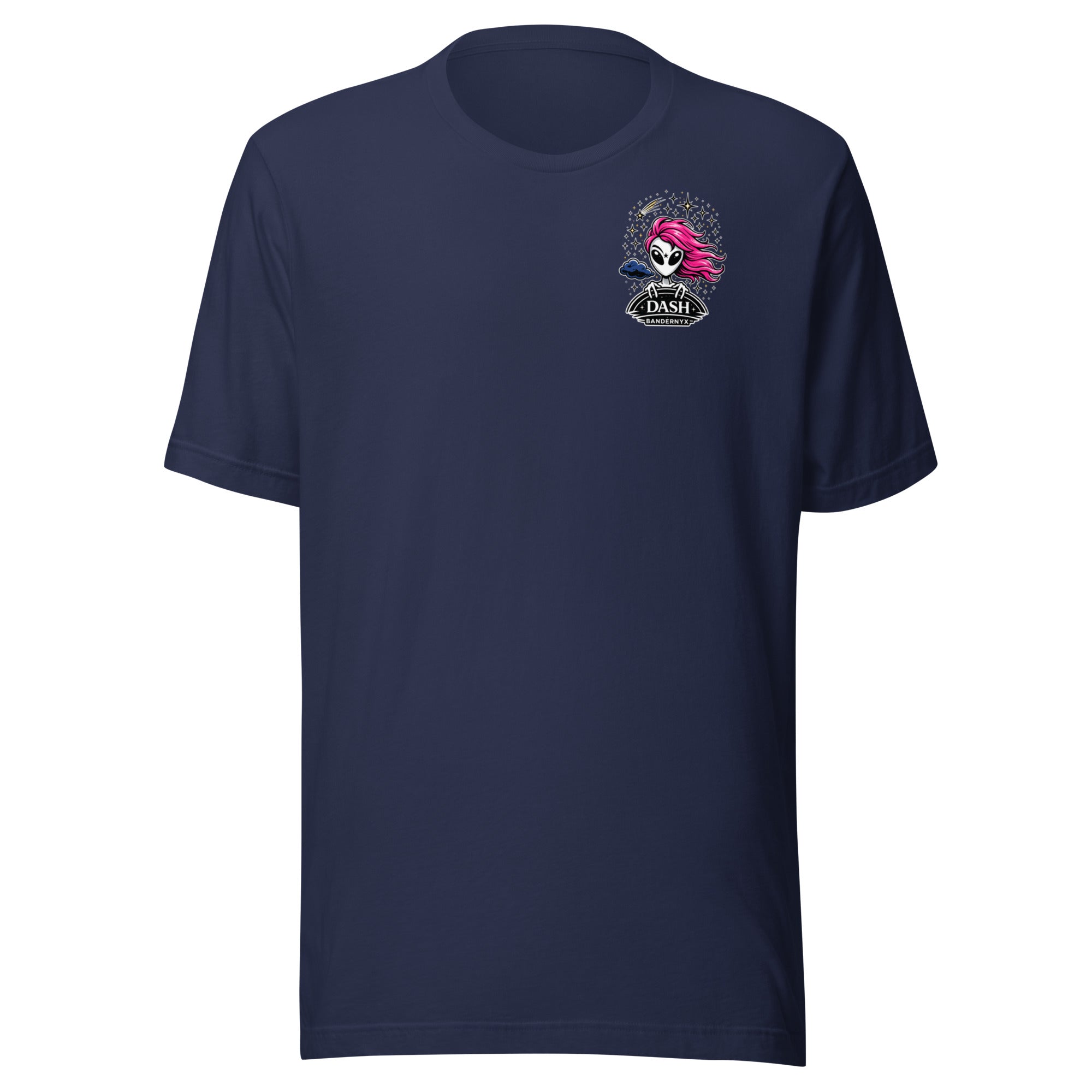 Navy Tee with Dash Alien